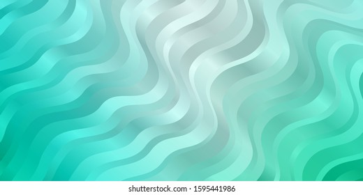 Light Green vector background with bows. Abstract illustration with bandy gradient lines. Smart design for your promotions.