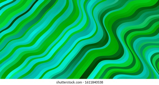 Light Green vector background with bows. Illustration in abstract style with gradient curved.  Pattern for websites, landing pages.