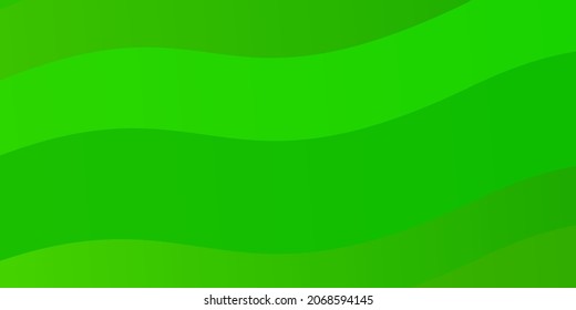 Light Green vector background with bows. Abstract gradient illustration with wry lines. Template for your UI design.