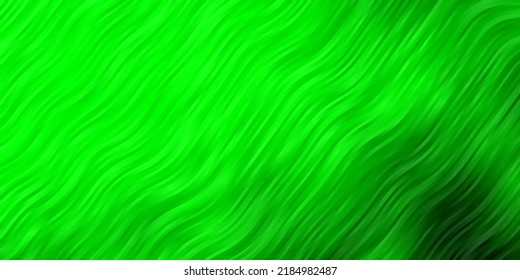 Light Green vector background with bows. Colorful abstract illustration with gradient curves. Pattern for websites, landing pages.
