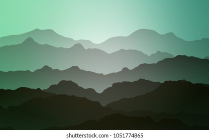 Light Green vector background with bubble shapes. Modern gradient abstract illustration with bandy lines. A completely new memphis design for your business.