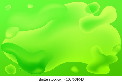 Light Green vector background with bubble shapes. Brand-new colored illustration in memphis style with gradient. A new texture for your  ad, booklets, leaflets.