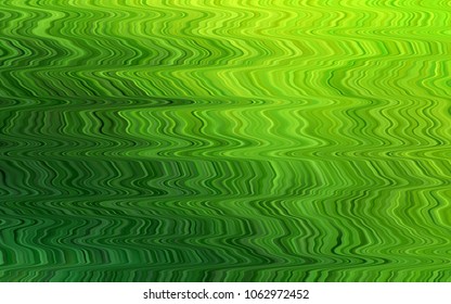 Light Green vector background with bubble shapes. Geometric illustration in marble style with gradient.  Textured wave pattern for backgrounds.