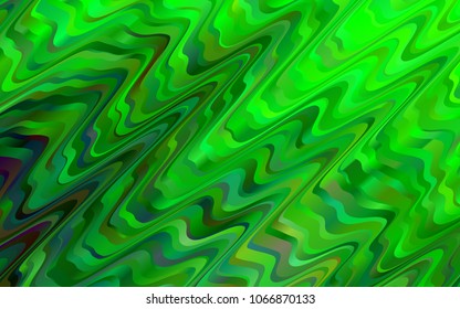 Light Green vector background with bubble shapes. A vague circumflex abstract illustration with gradient. Brand-new design for your ads, poster, banner.
