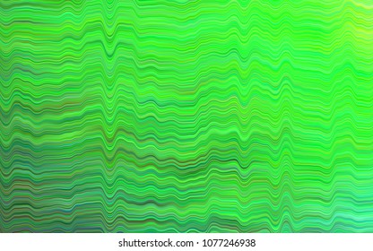 Light Green vector background with bubble shapes. Colorful abstract illustration with gradient lines. The template for cell phone backgrounds.