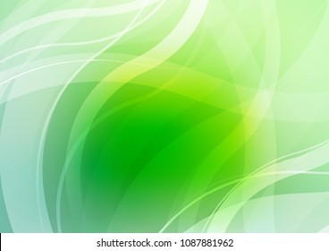 Light Green vector background with bubble shapes. Shining illustration, which consist of blurred lines, circles. New composition for your brand book.