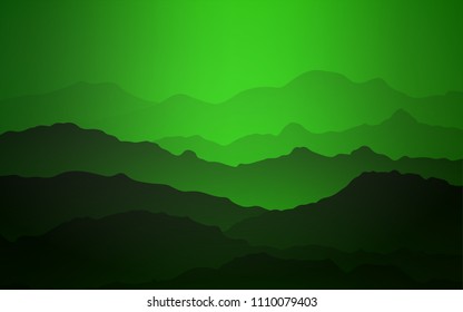 Light Green vector background with bubble shapes. Brand-new colored illustration in mountain style with gradient. A new texture for your  ad, booklets, leaflets.