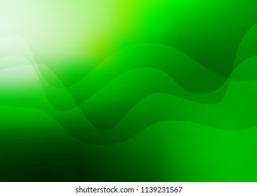 Light Green vector background with bubble shapes. An elegant bright illustration with gradient. Brand new design for your ads, poster, banner.