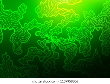 Light Green vector background with bubble shapes. Blurred geometric sample with gradient bubbles.  A new texture for your  ad, booklets, leaflets.