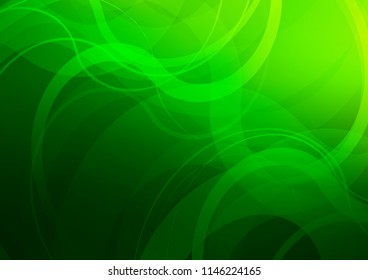 Light Green vector background with bubble shapes. Creative geometric illustration in marble style with gradient. Brand new design for your ads, poster, banner.