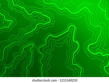 Light Green vector background with bubble shapes. Modern gradient abstract illustration with bandy lines. The elegant pattern for brand book.