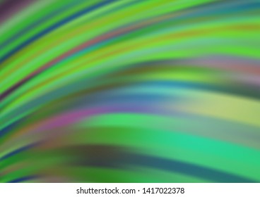 Light Green vector background with bubble shapes. Shining crooked illustration in marble style. The elegant pattern for brand book.