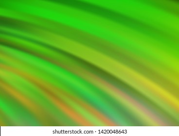 Light Green vector background with bubble shapes. A vague circumflex abstract illustration with gradient. Marble design for your web site.