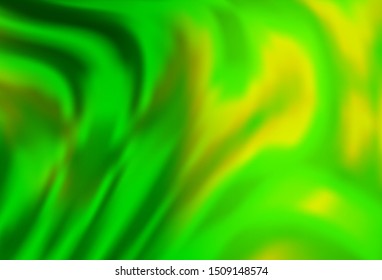 Light Green vector background with bubble shapes. Colorful illustration in abstract marble style with gradient. A completely new template for your business design.