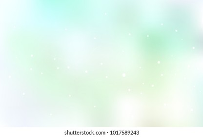 Light Green vector background with bubbles. Blurred bubbles on abstract background with colorful gradient. Completely new template for your brand book.