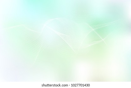 Light Green vector background with bubbles. Beautiful colored illustration with blurred circles in nature style. The pattern can be used for ads, leaflets of liquid.