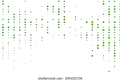 Light Green vector  background with bubbles. Modern abstract illustration with colorful water drops. New design for ad, poster, banner of your website.