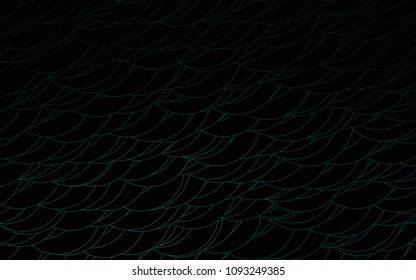 Light Green vector  background with bubbles. Blurred bubbles on abstract background with colorful gradient. The pattern can be used for aqua ad, booklets.