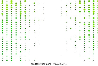 Light Green vector  background with bubbles. Blurred decorative design in abstract style with bubbles. The pattern can be used for ads, leaflets of liquid.
