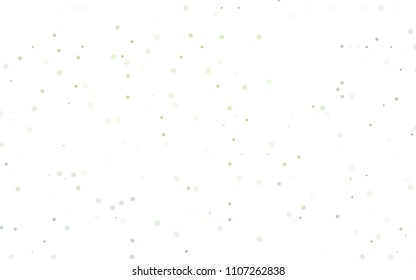 Light Green vector  background with bubbles. Blurred decorative design in abstract style with bubbles. The pattern can be used for beautiful websites.
