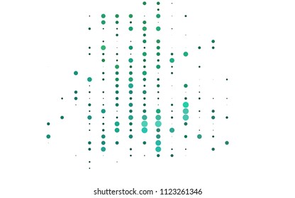 Light Green vector  background with bubbles. Abstract illustration with colored bubbles in nature style. The pattern can be used for ads, leaflets of liquid.