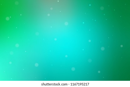Light Green vector background with bubbles. Illustration with set of shining colorful abstract circles. Pattern can be used for beautiful websites.