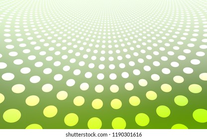 Light Green vector background with bubbles. Abstract illustration with colored bubbles in nature style. New design for ad, poster, banner of your website.