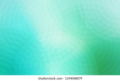 Light Green vector background with bubbles. Blurred bubbles on abstract background with colorful gradient. New design for ad, poster, banner of your website.