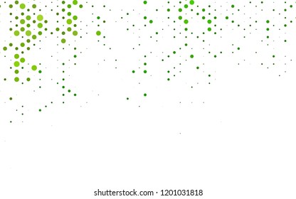 Light Green vector background with bubbles. Modern abstract illustration with colorful water drops. Pattern for beautiful websites.