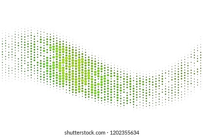 Light Green vector background with bubbles. Glitter abstract illustration with blurred drops of rain. Design for business adverts.