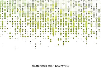 Light Green vector background with bubbles. Beautiful colored illustration with blurred circles in nature style. Pattern for ads, booklets.