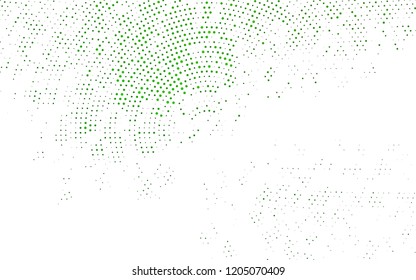 Light Green vector background with bubbles. Abstract illustration with colored bubbles in nature style. Pattern of water, rain drops.