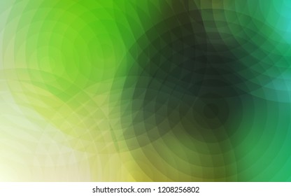 Light Green vector background with bubbles. Glitter abstract illustration with blurred drops of rain. Pattern can be used for futuristic ad, booklets.