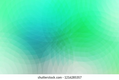 Light Green vector background with bubbles. Glitter abstract illustration with blurred drops of rain. Completely new template for your brand book.