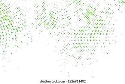 Light Green vector background with bubbles. Beautiful colored illustration with blurred circles in nature style. Template for your brand book.