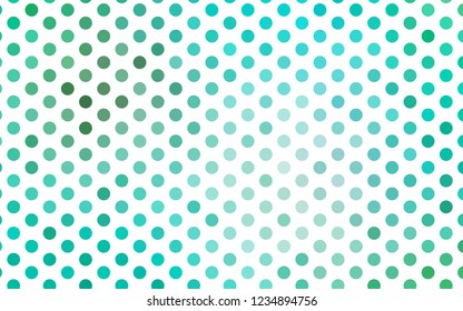 Light Green vector background with bubbles. Abstract illustration with colored bubbles in nature style. Pattern for beautiful websites.