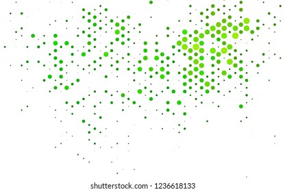 Light Green vector background with bubbles. Modern abstract illustration with colorful water drops. Template for your brand book.