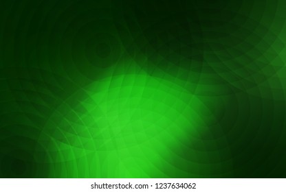 Light Green vector background with bubbles. Beautiful colored illustration with blurred circles in nature style. Pattern can be used for futuristic ad, booklets.