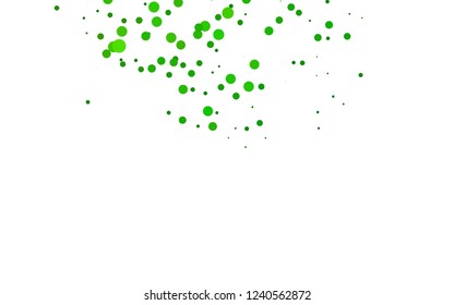 Light Green vector background with bubbles. Blurred decorative design in abstract style with bubbles. Design for business adverts.