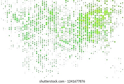 Light Green vector background with bubbles. Beautiful colored illustration with blurred circles in nature style. Pattern for ads, leaflets.