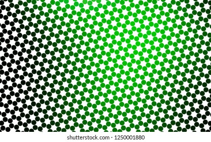 Light Green vector background with bubbles. Glitter abstract illustration with blurred drops of rain. Pattern for ads, booklets.