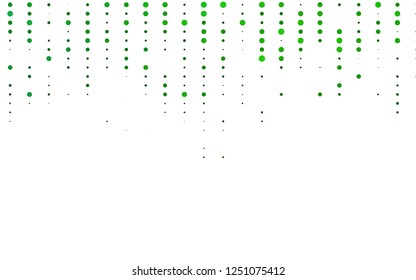 Light Green vector  background with bubbles. Blurred bubbles on abstract background with colorful gradient. The pattern can be used for ads, leaflets of liquid.