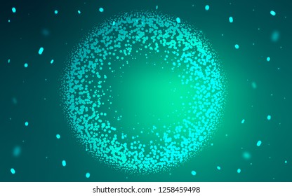 Light Green vector background with bubbles. Modern abstract illustration with colorful water drops. Pattern for futuristic ad, booklets.