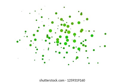 Light Green vector background with bubbles. Modern abstract illustration with colorful water drops. Pattern for ads, booklets.