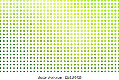 Light Green vector background with bubbles. Modern abstract illustration with colorful water drops. Design for posters, banners.