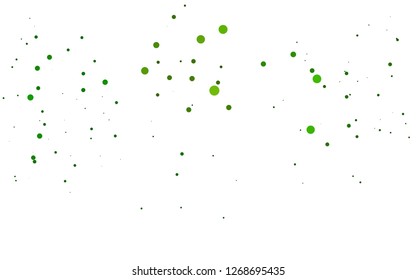 Light Green vector background with bubbles. Modern abstract illustration with colorful water drops. Pattern of water, rain drops.