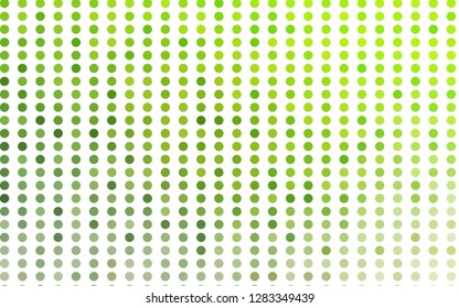 Light Green vector background with bubbles. Blurred bubbles on abstract background with colorful gradient. Design for business adverts.