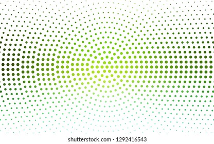 Light Green vector  background with bubbles. Beautiful colored illustration with blurred circles in nature style. Design for your business advert.