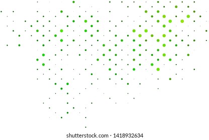 Light Green vector background with bubbles. Blurred decorative design in abstract style with bubbles. Design for posters, banners.