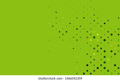 Light Green vector background with bubbles. Modern abstract illustration with colorful water drops. Design for business adverts.